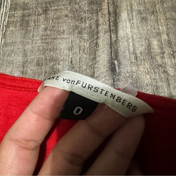 Diane von furstenberg red dress #17 - Picture 4 of 4